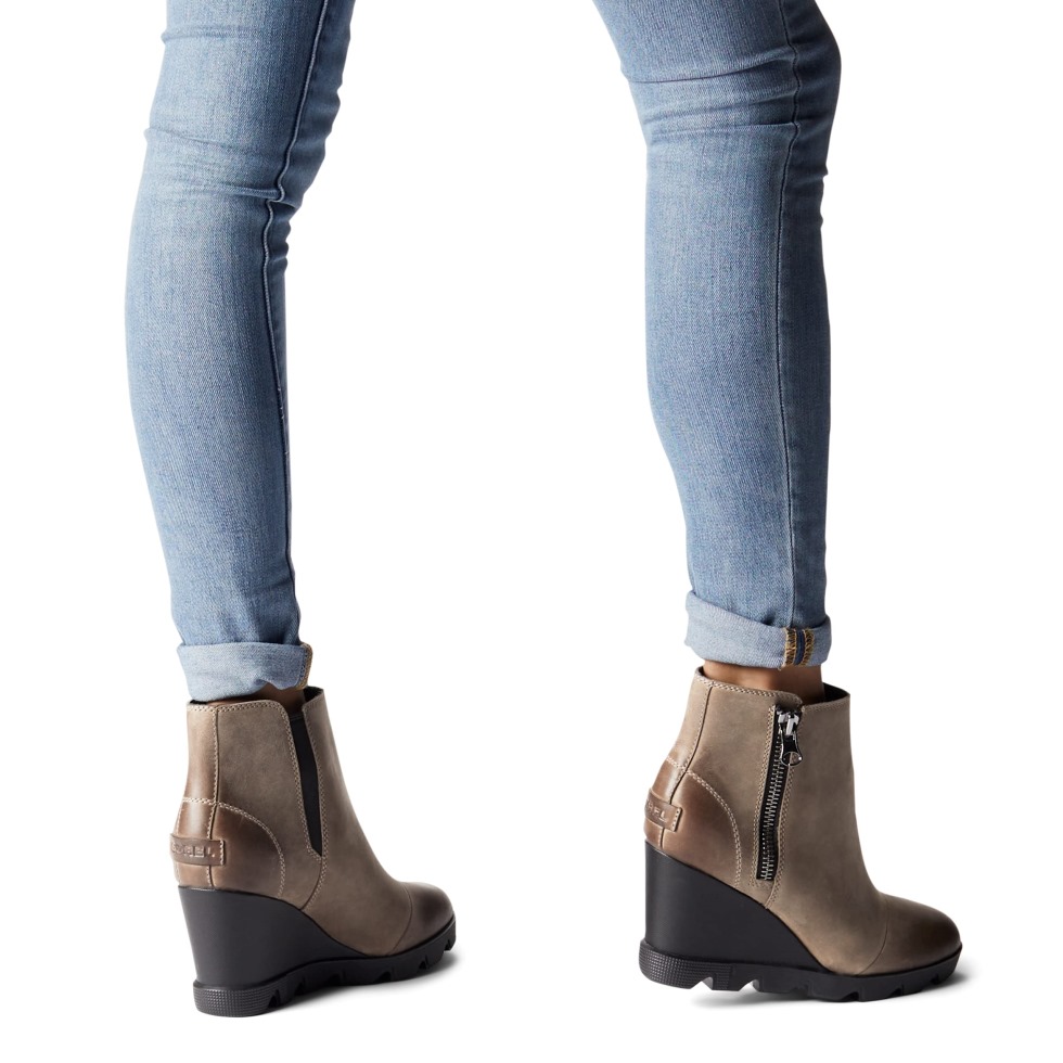 Sorel Switzerland Joan Uptown Zip Bootie Omega Taupe-chalk Für Damen