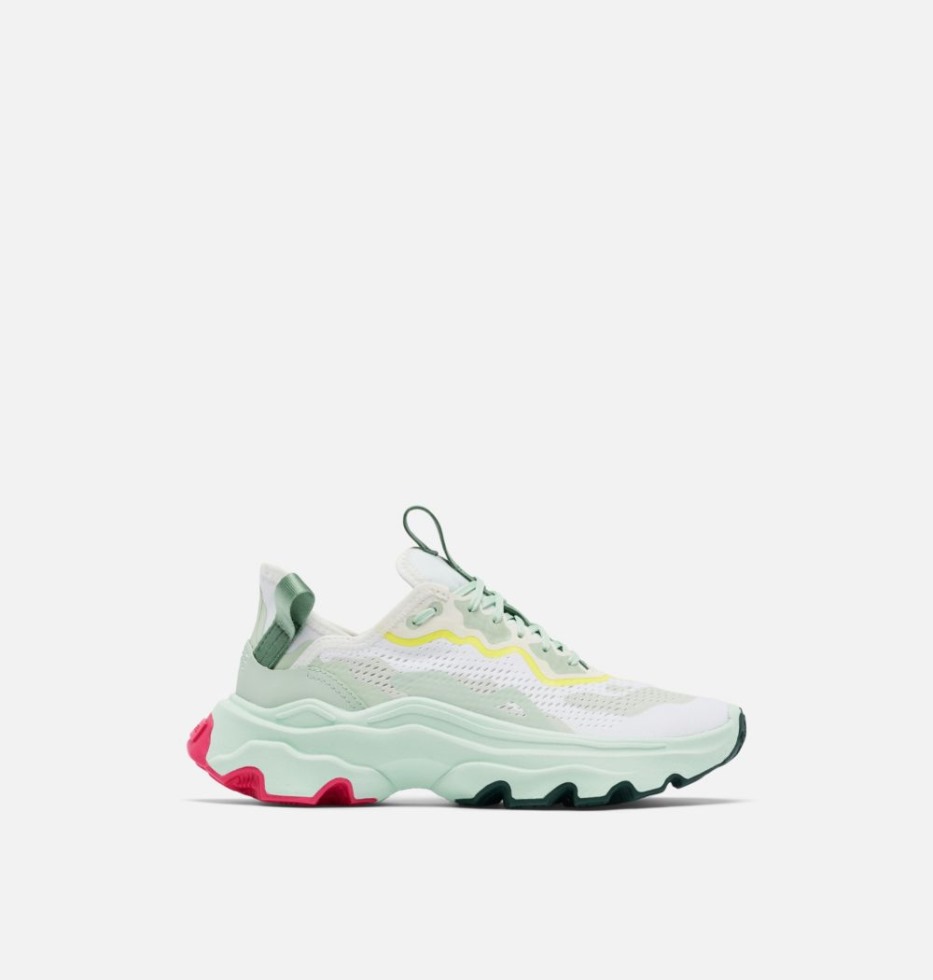 Sorel Switzerland Kinetic Breakthru Day Lace Sneaker Sea Salt-sea Sprite Für Damen