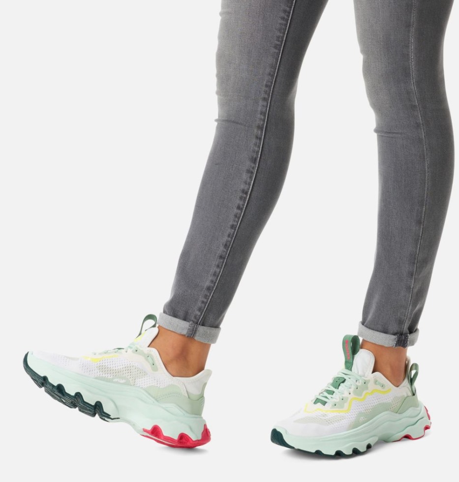 Sorel Switzerland Kinetic Breakthru Day Lace Sneaker Sea Salt-sea Sprite Für Damen