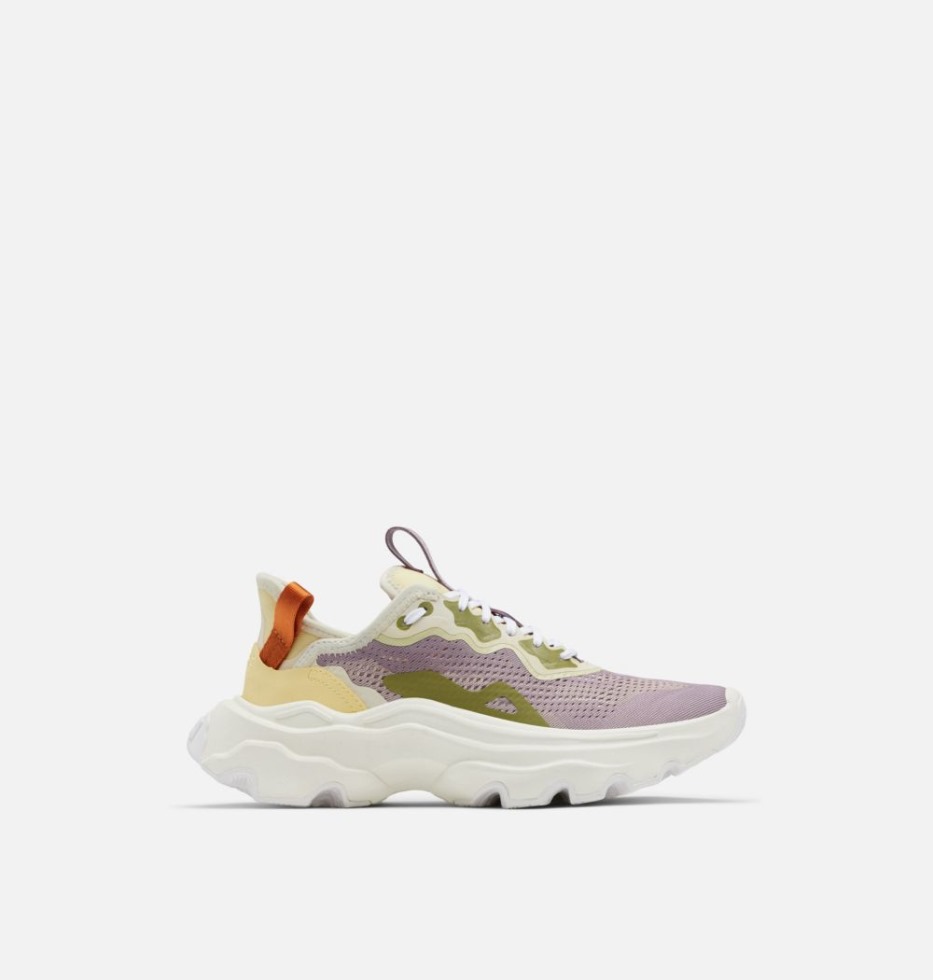 Sorel Switzerland Kinetic Breakthru Day Lace Sneaker Shale Mauve-tranquil Yellow Für Damen