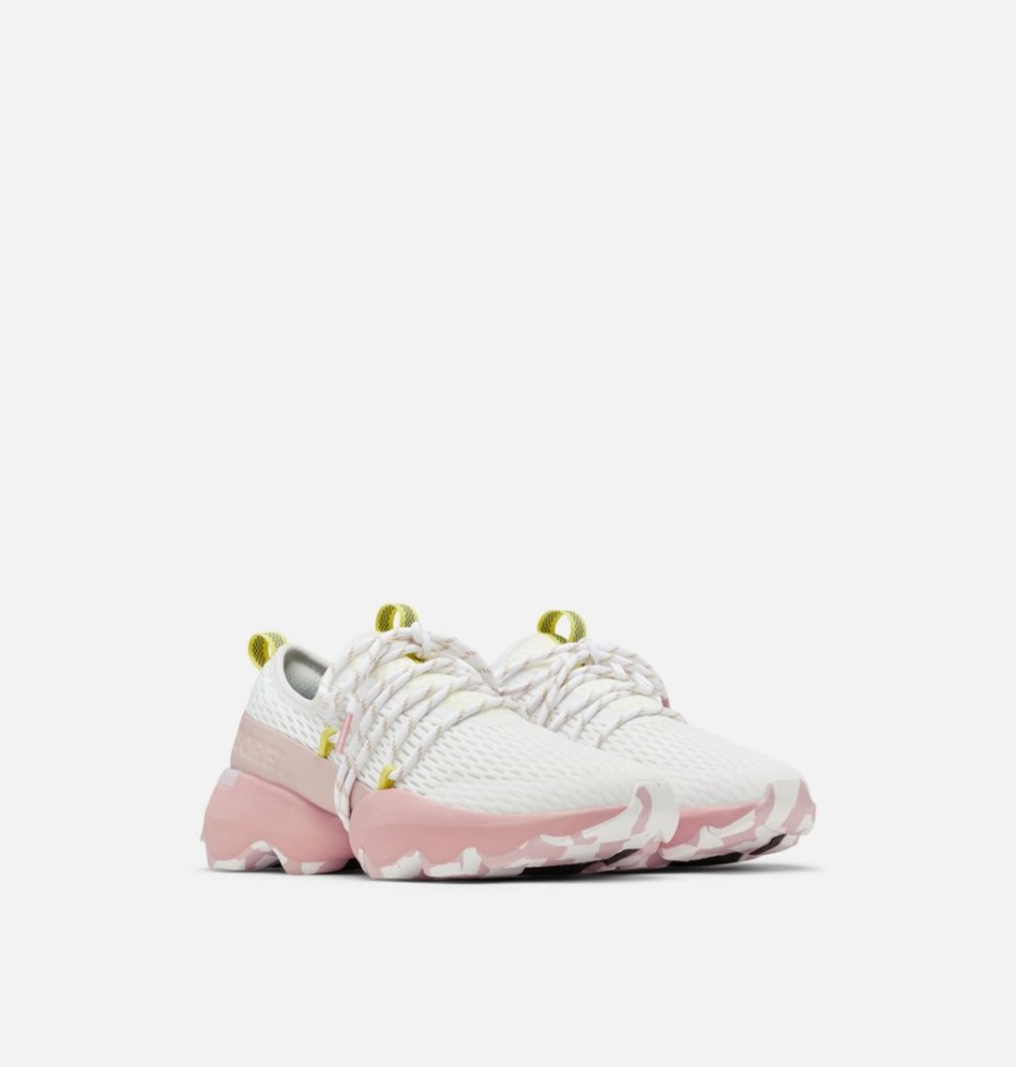 Sorel Switzerland Kinetic Impact Lace Sneaker White-eraser Pink Für Damen