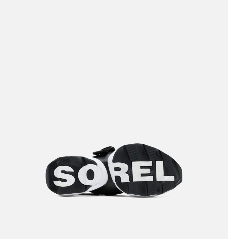 Sorel Switzerland Damen Kinetic Impact Sling Sportliche Sandale Schwarz-weiß