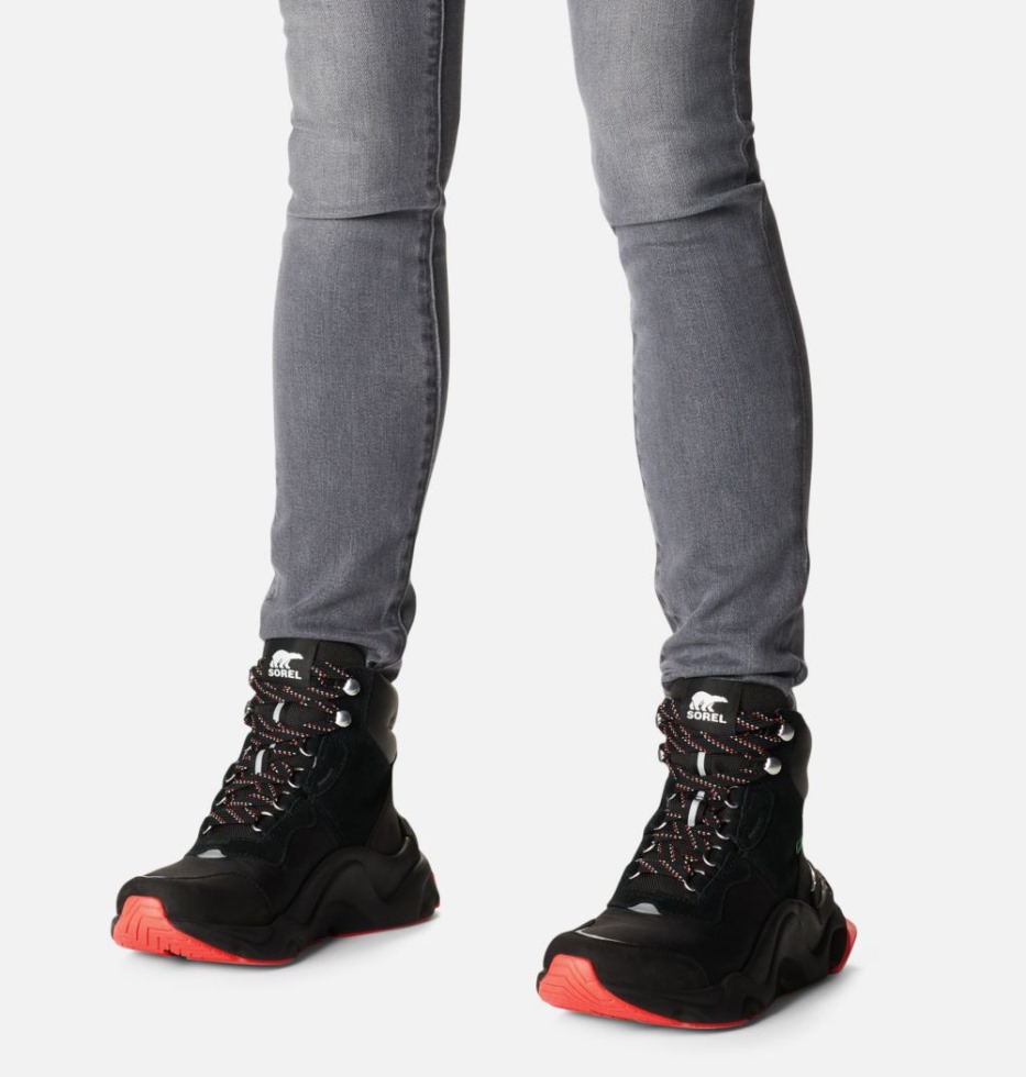 Sorel Switzerland Kinetic Rnegd Conquest Boots Schwarz-laserrot Für Damen