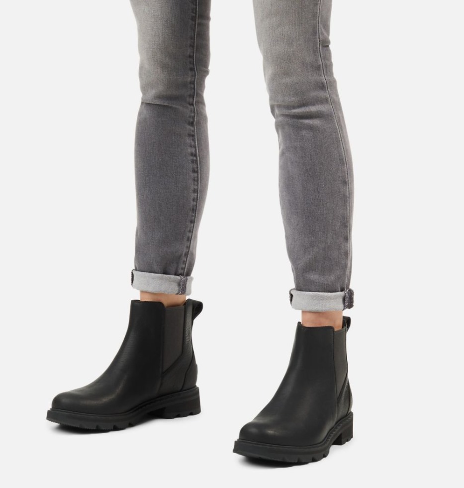 Sorel Schweiz Damen Lennox Chelsea Bootie Schwarz