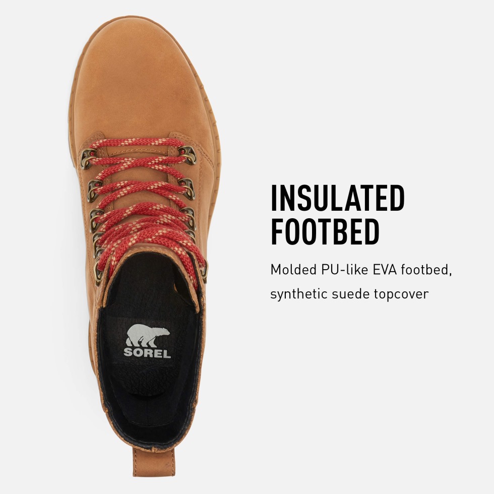 Sorel Schweiz Frauen Lennox Schnürstiefel Regenwasserdicht Samt Tan