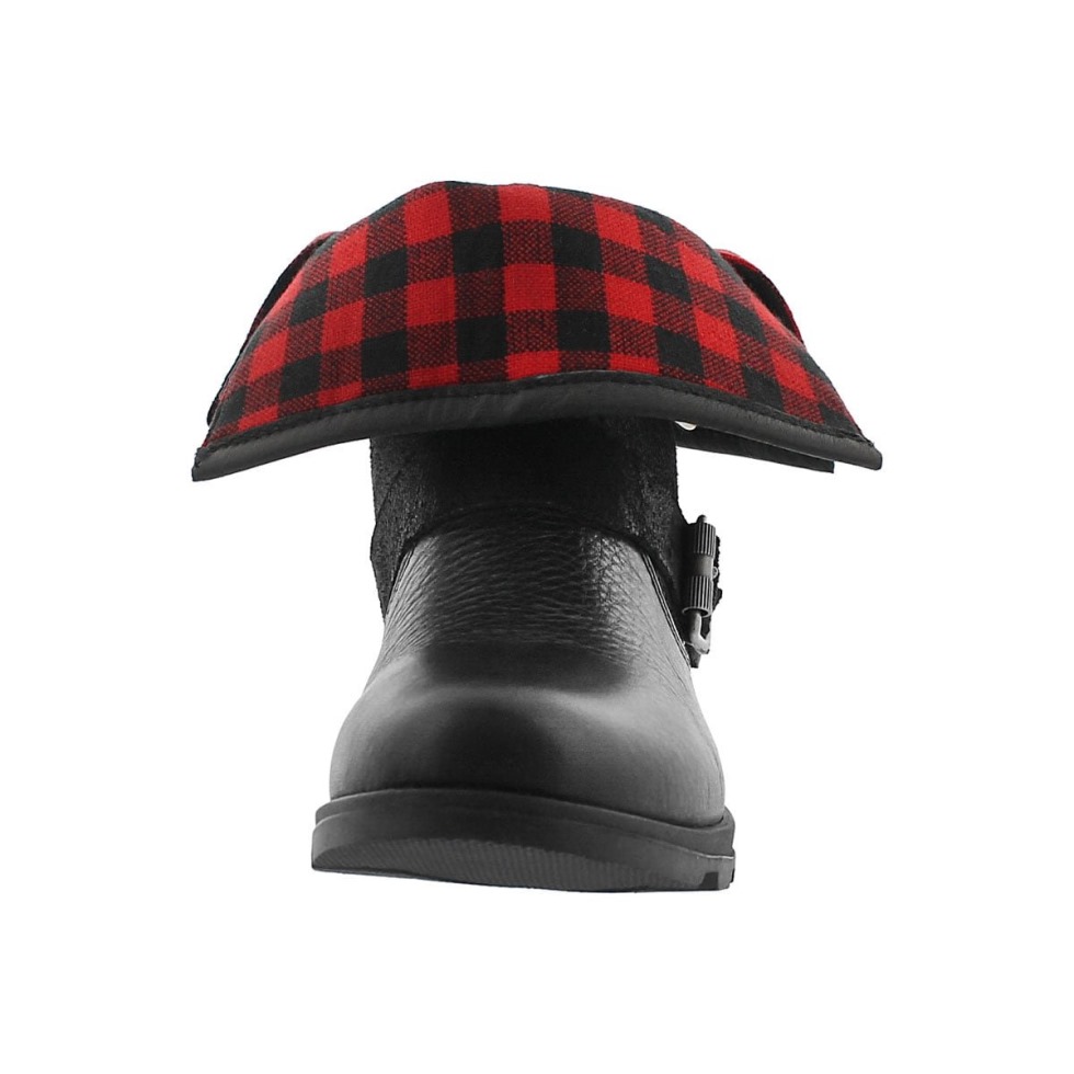 Sorel Switzerland Damen Major Moto Non Shell Boot Black Dark Fog