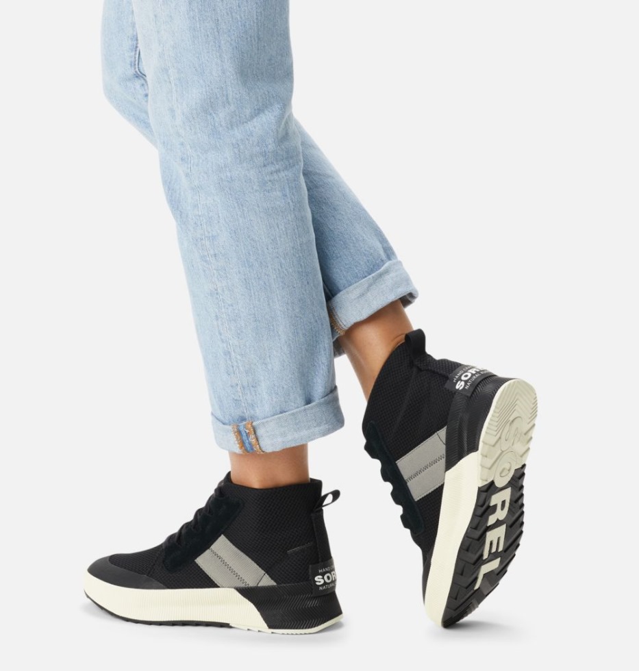 Sorel Schweiz Damen Out N About Iii Mid Sneaker Black-sea Salt