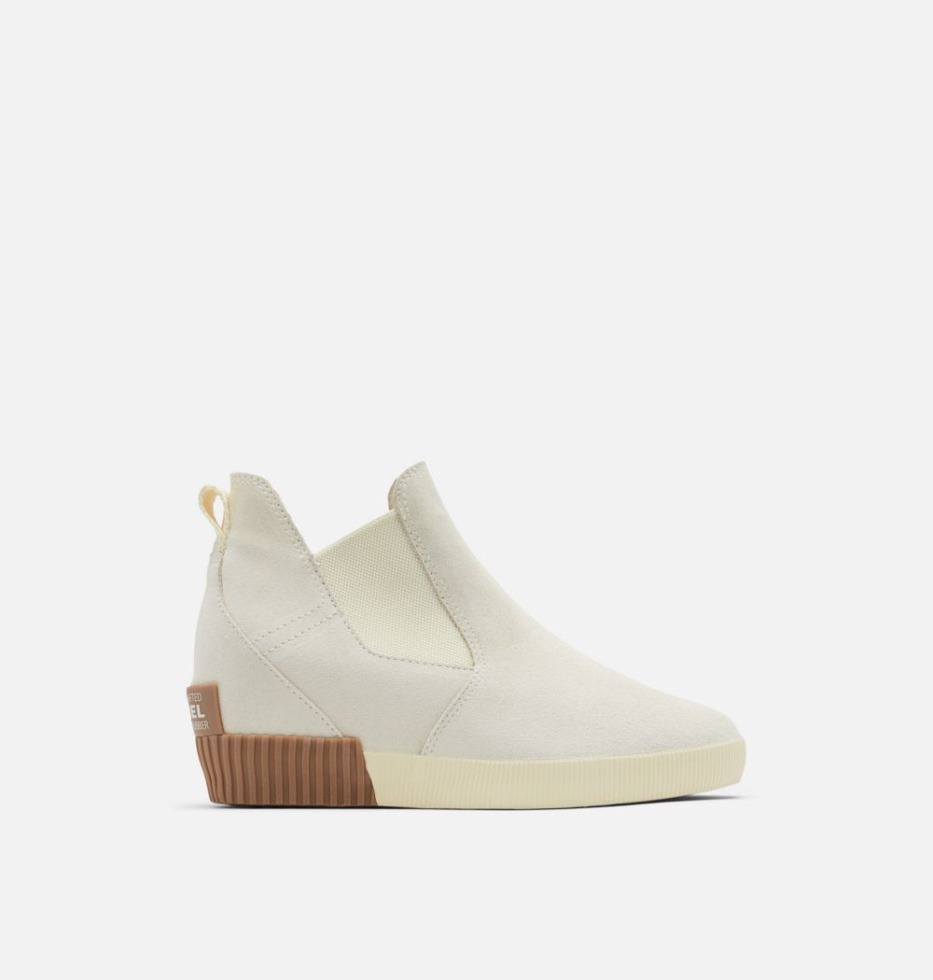 Sorel Schweiz Damen Out 'n About Slip-on Wedge Natural Tan-white