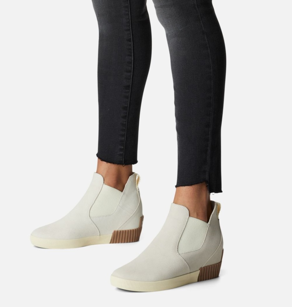 Sorel Schweiz Damen Out 'n About Slip-on Wedge Natural Tan-white