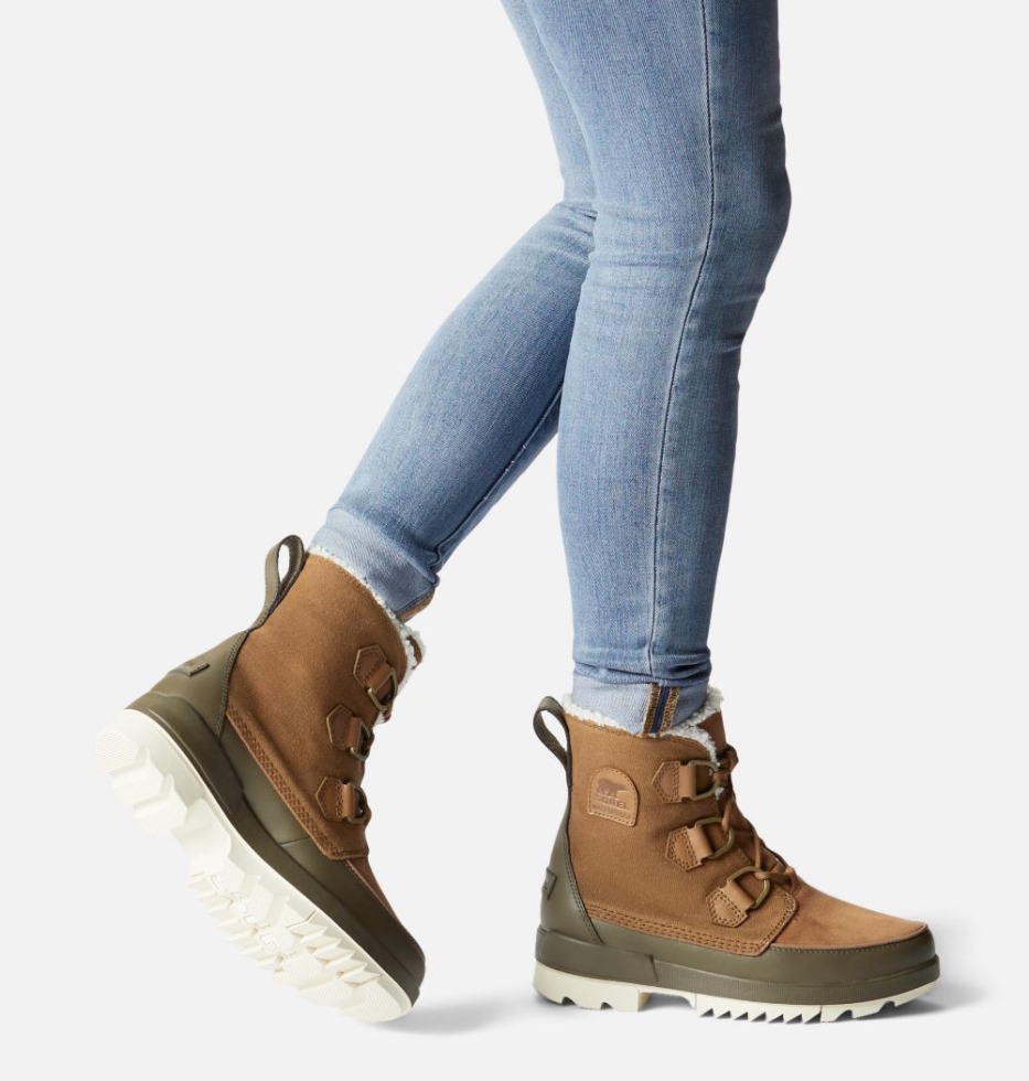 Sorel Switzerland Damen Tivoli Iv Boot Samt Tan-olive Green