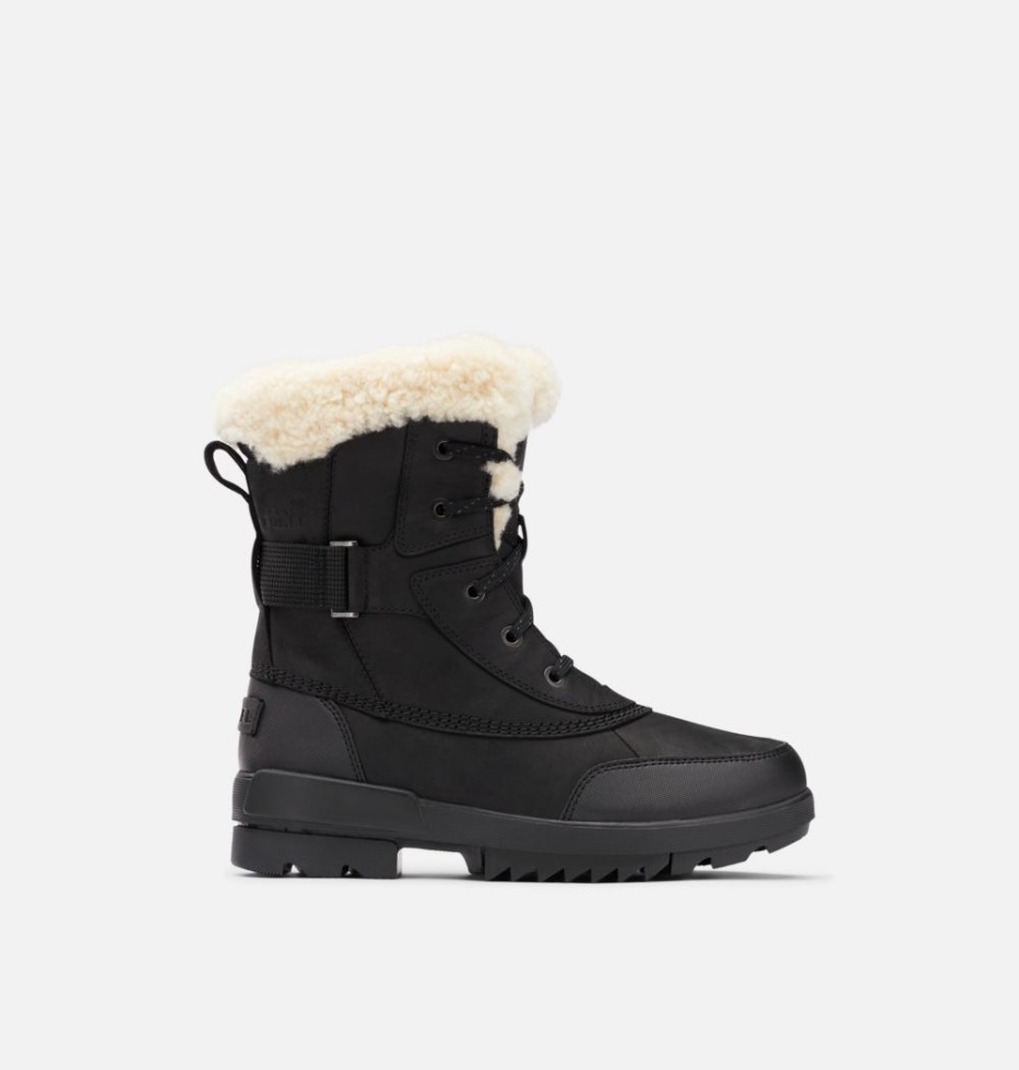 Sorel Switzerland Torino Ii Parc Shearling Wasserdichter Winterstiefel Schwarz-meersalz Für Damen