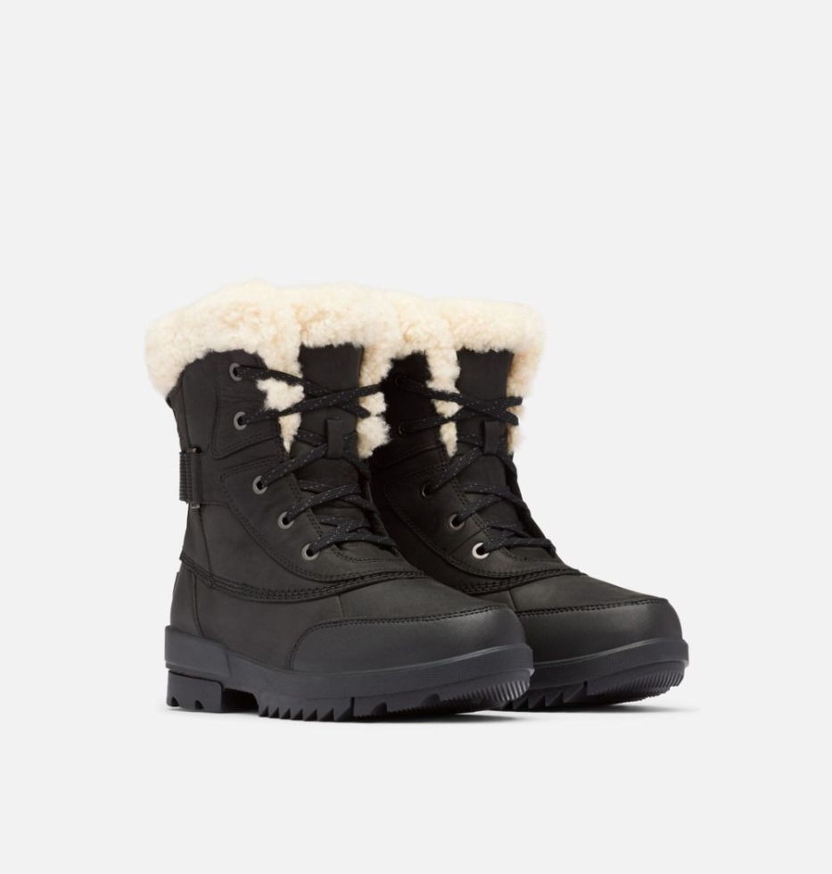 Sorel Switzerland Torino Ii Parc Shearling Wasserdichter Winterstiefel Schwarz-meersalz Für Damen