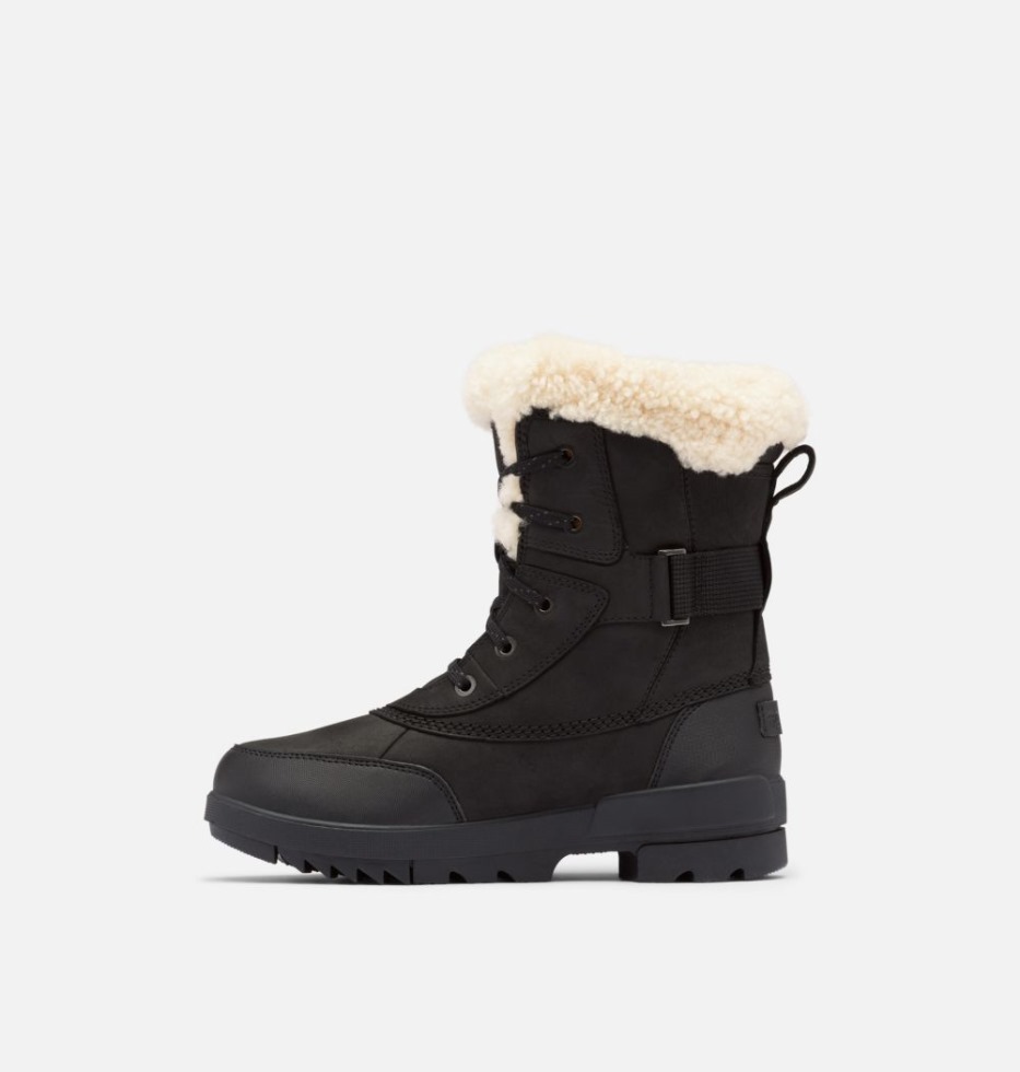 Sorel Switzerland Torino Ii Parc Shearling Wasserdichter Winterstiefel Schwarz-meersalz Für Damen