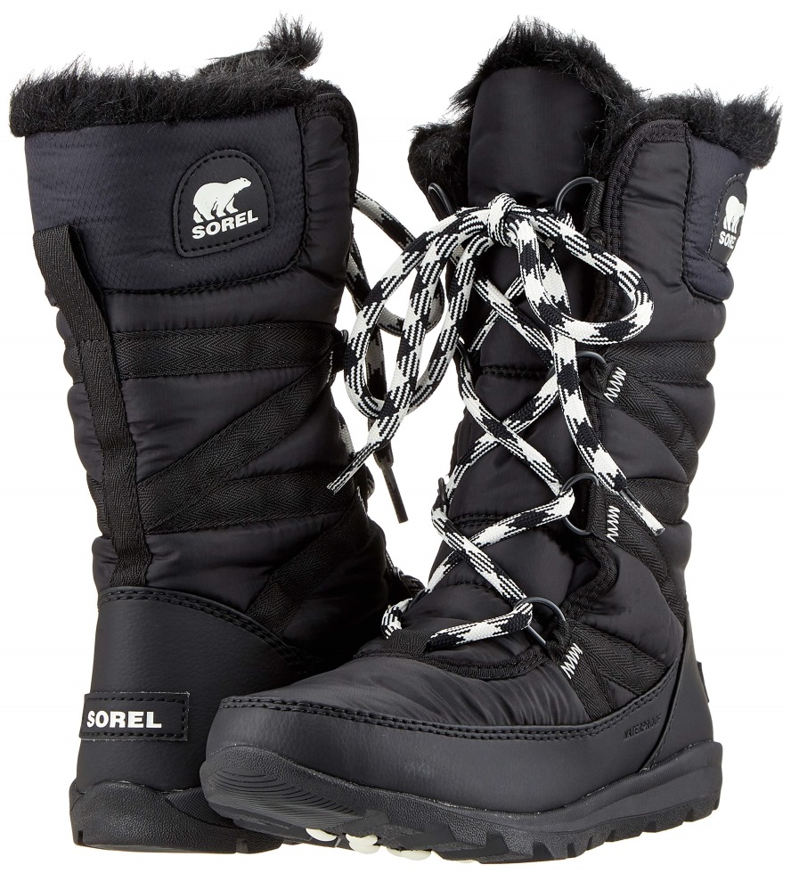 Sorel Switzerland Whitney Tall Lace Ii Damenstiefel Schwarz