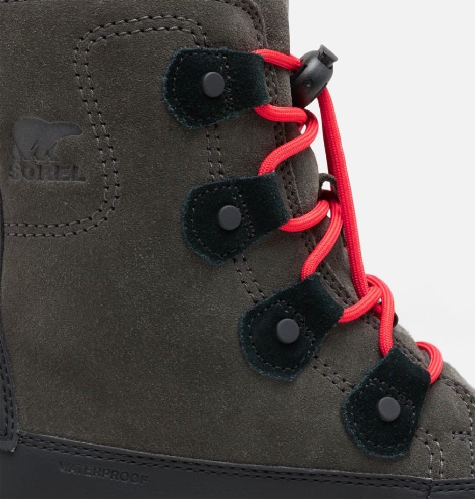 Sorel Switzerland Youth Explorer Lace Boot Tiefschwarz