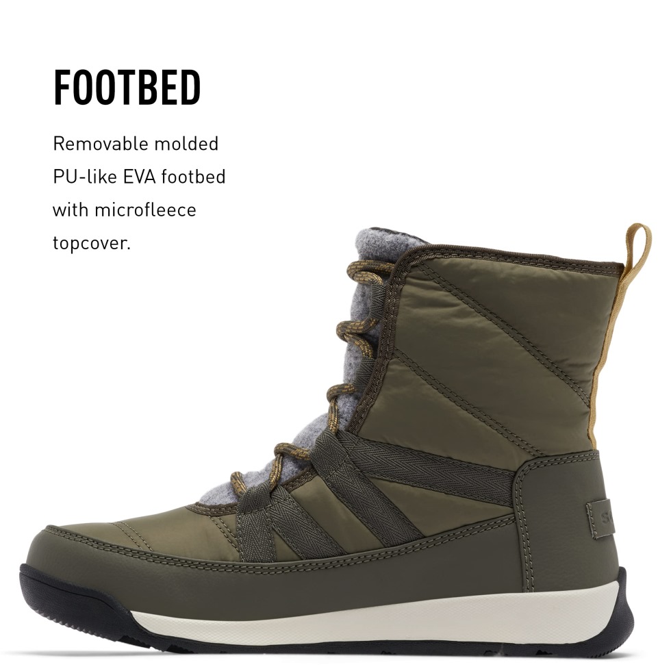 Steingrün Schwarz Sorel Schweiz Damen Whitney Ii Kurze Spitze Wp Schneestiefel