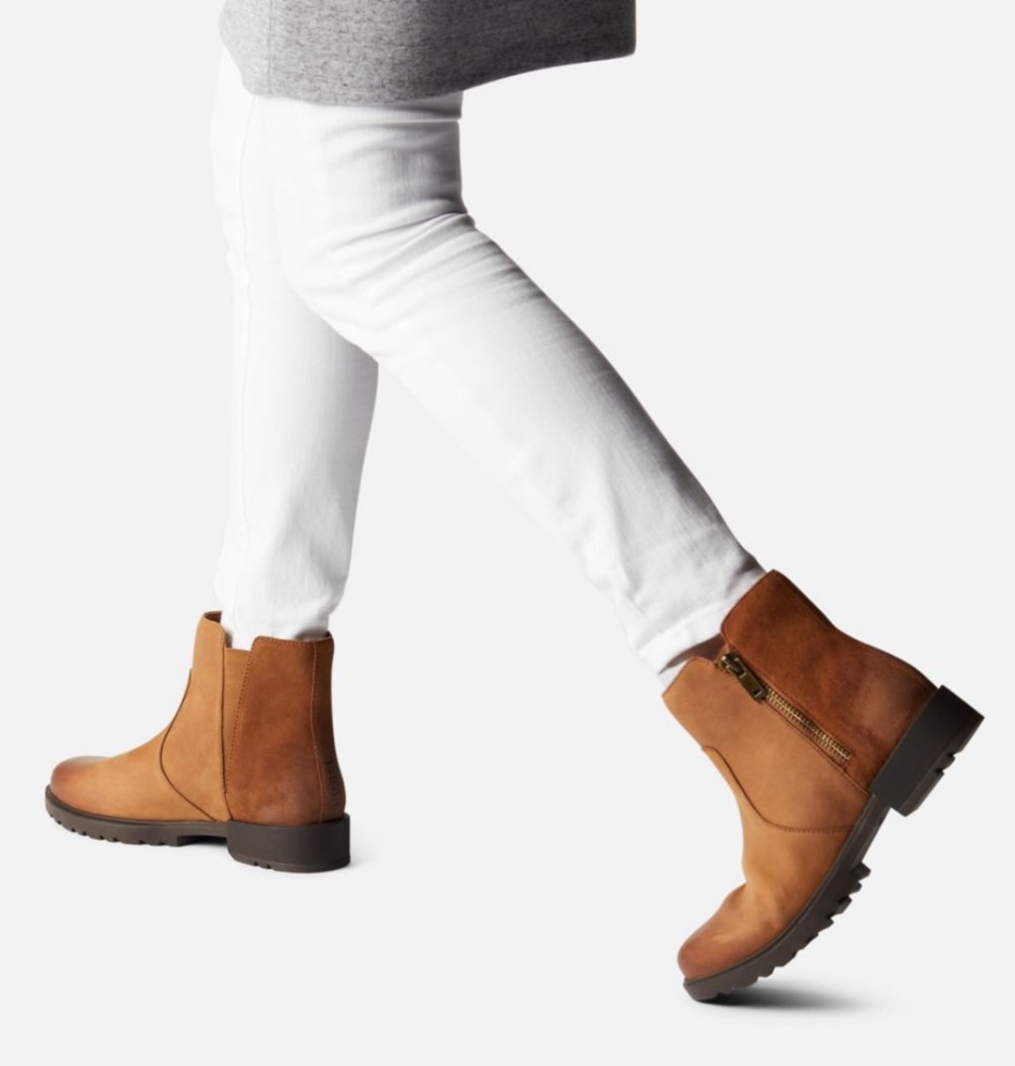 Taffy Leather-black Emelie Ii Wasserdichte Damenstiefelette Mit Reißverschluss Sorel Schweiz