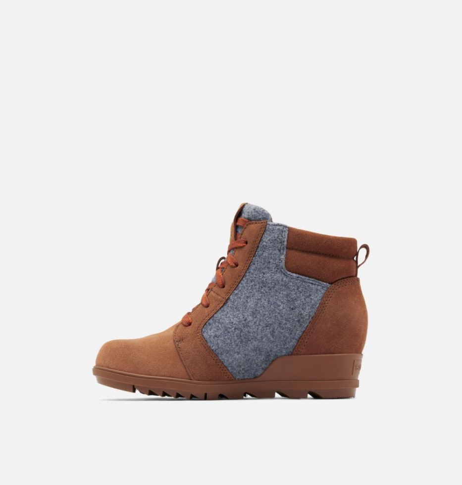 Evie Ankle Lace Bootie Aus Samt In Tan-Blackened Brown Für Damen Sorel Schweiz