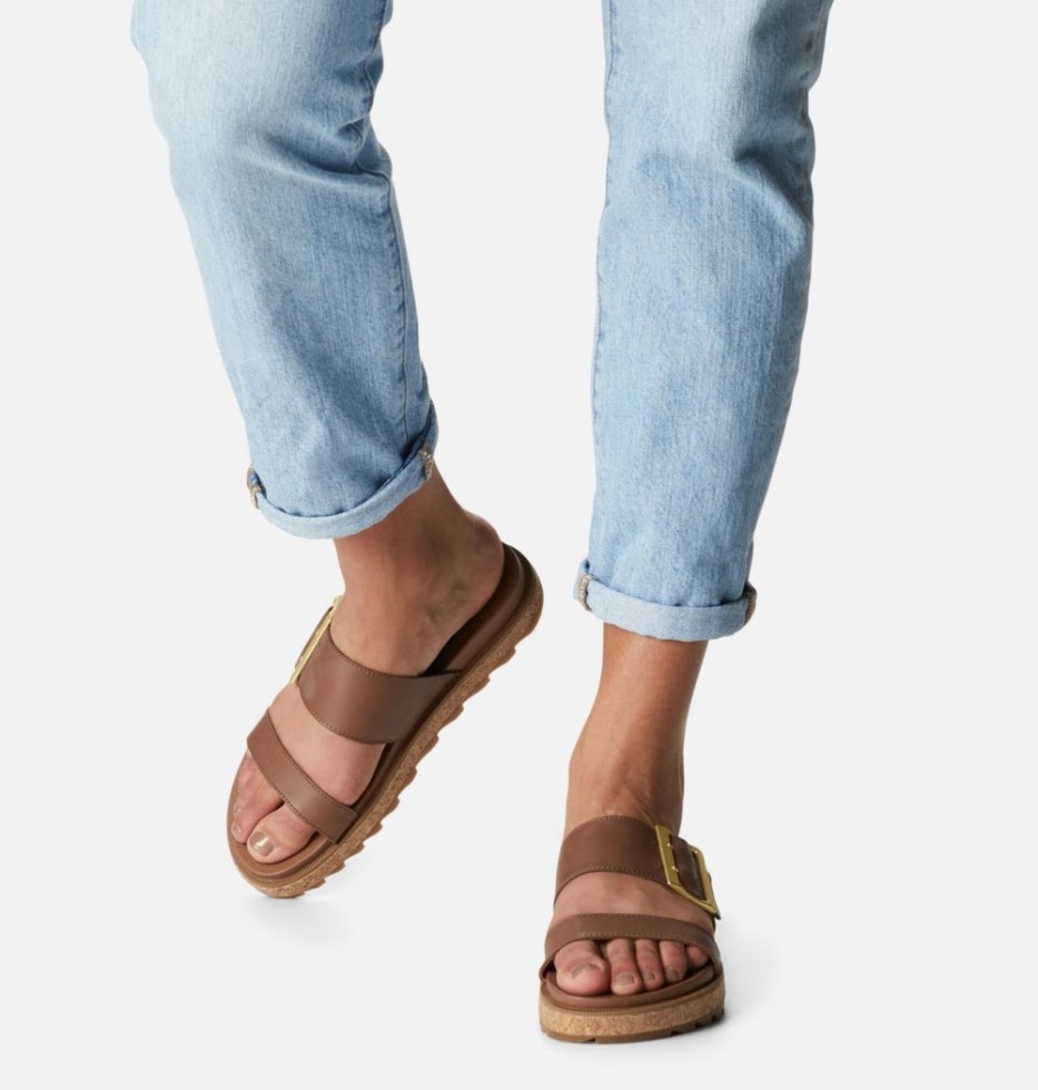 Velvet Tan-Gum 2 Sorel Schweiz Damen-Sandale Mit Roaming-Schnalle