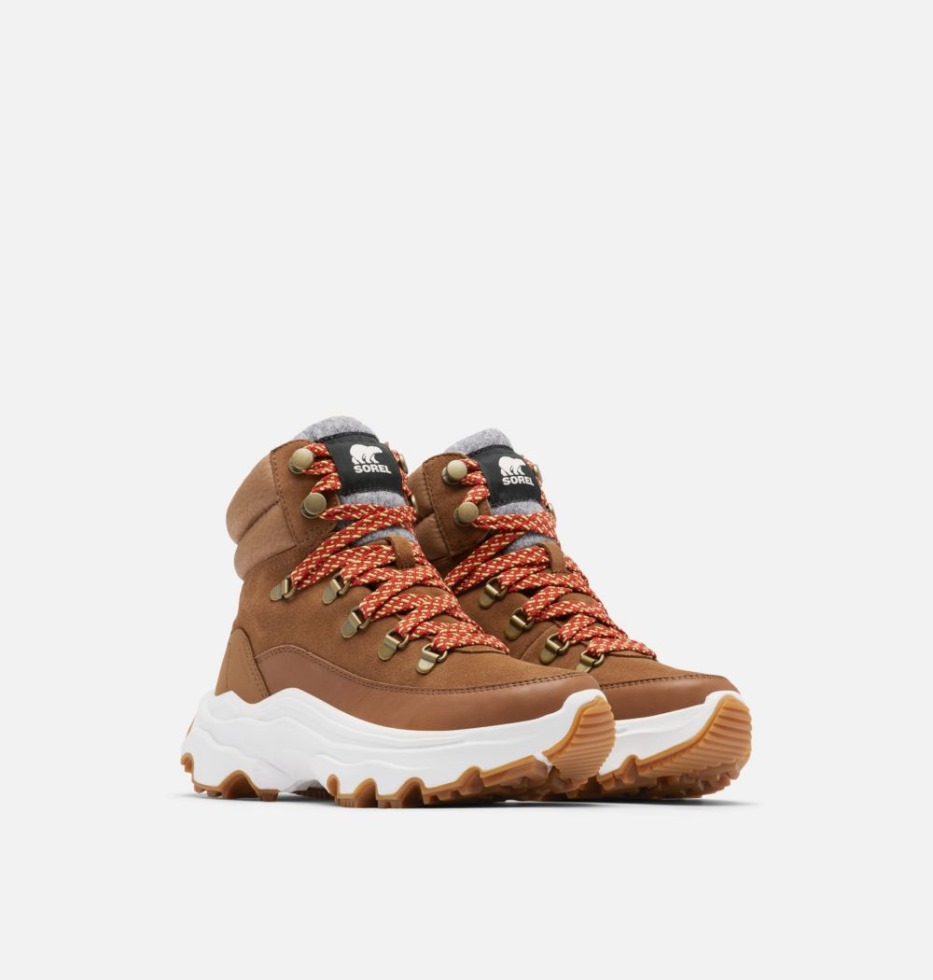 Samt Tan-Gum Sorel Schweiz Kinetic Breakthru Conquest Sneaker Boot Für Damen