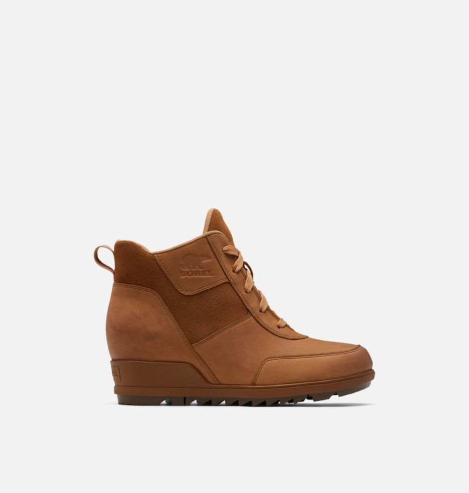 Samt Tan-Umbra Sorel Schweiz Damen Evie Sport Lace Bootie