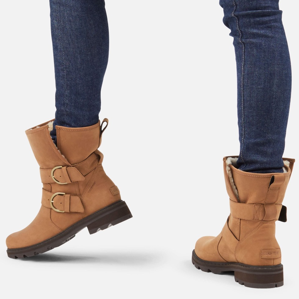 Samtbrauner Lennox Moto Cosy Boot Regenwasserdichter Sorel Schweiz Für Damen