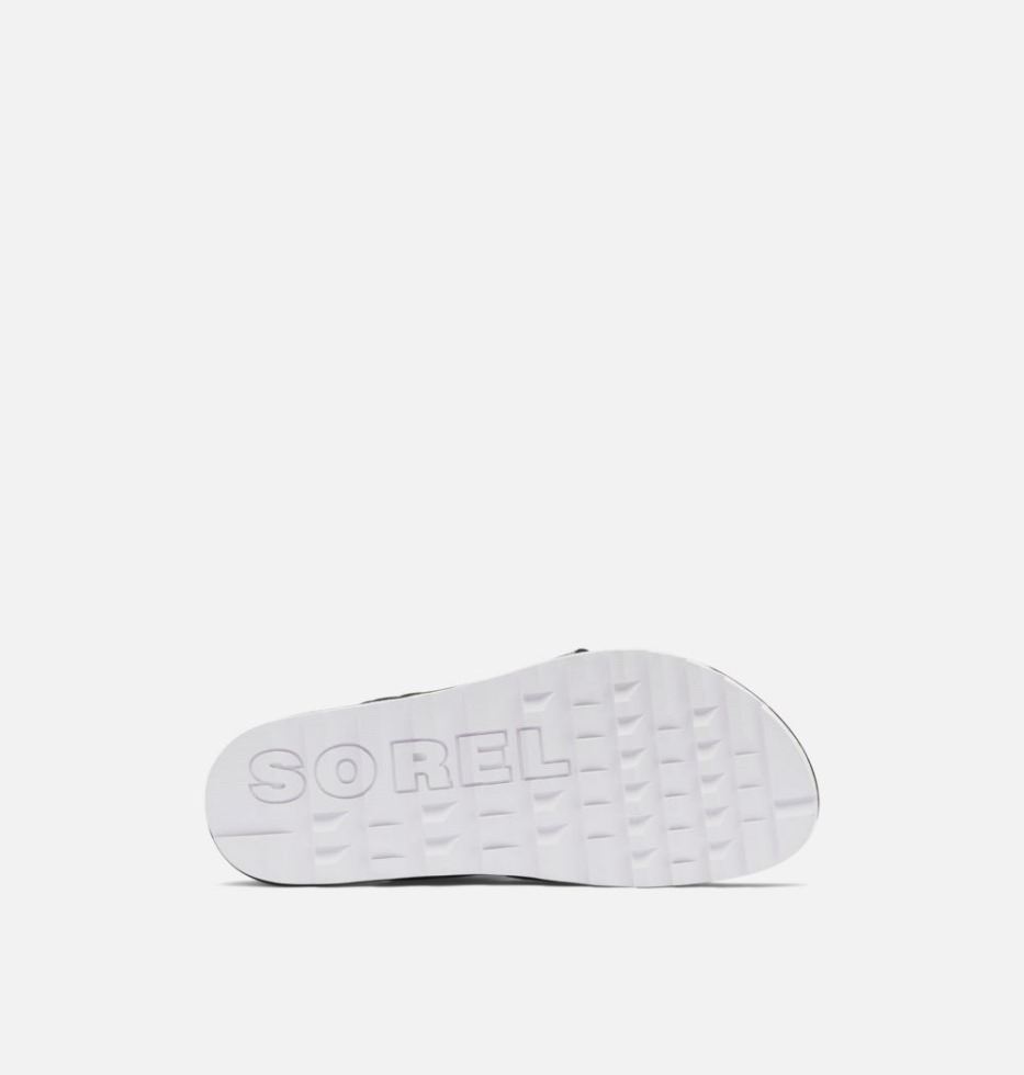 Weiß-schwarze Roaming Sport Pantolette Damen Sorel Switzerland