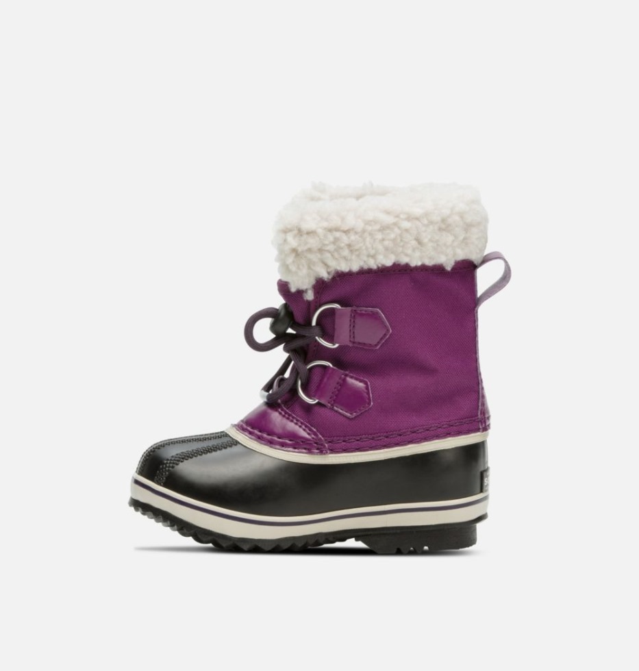 Wild Iris-dark Plum Sorel Schweiz Yoot Pac Nylonstiefel Für Kinder