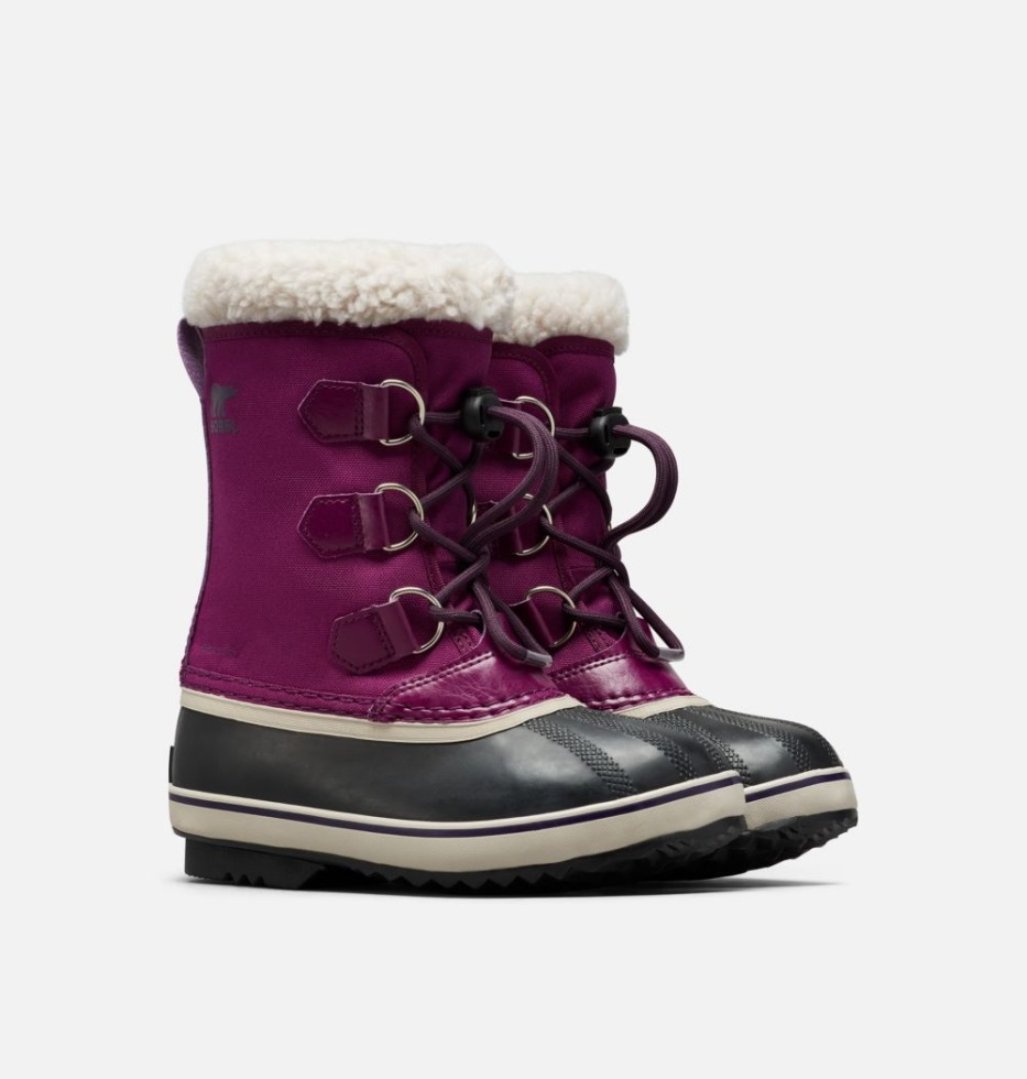 Wild Iris-dark Plum Sorel Schweiz Jugend Yoot Pac Nylonstiefel