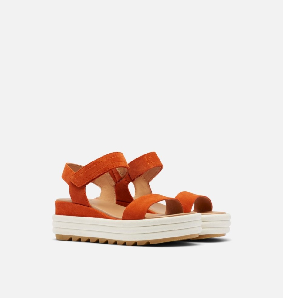 Cameron Flatform Keilsandale Für Damen Desert Sun-chalk Sorel Switzerland