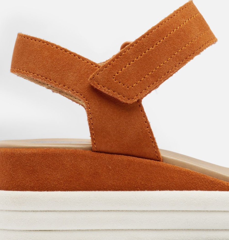 Cameron Flatform Keilsandale Für Damen Desert Sun-chalk Sorel Switzerland