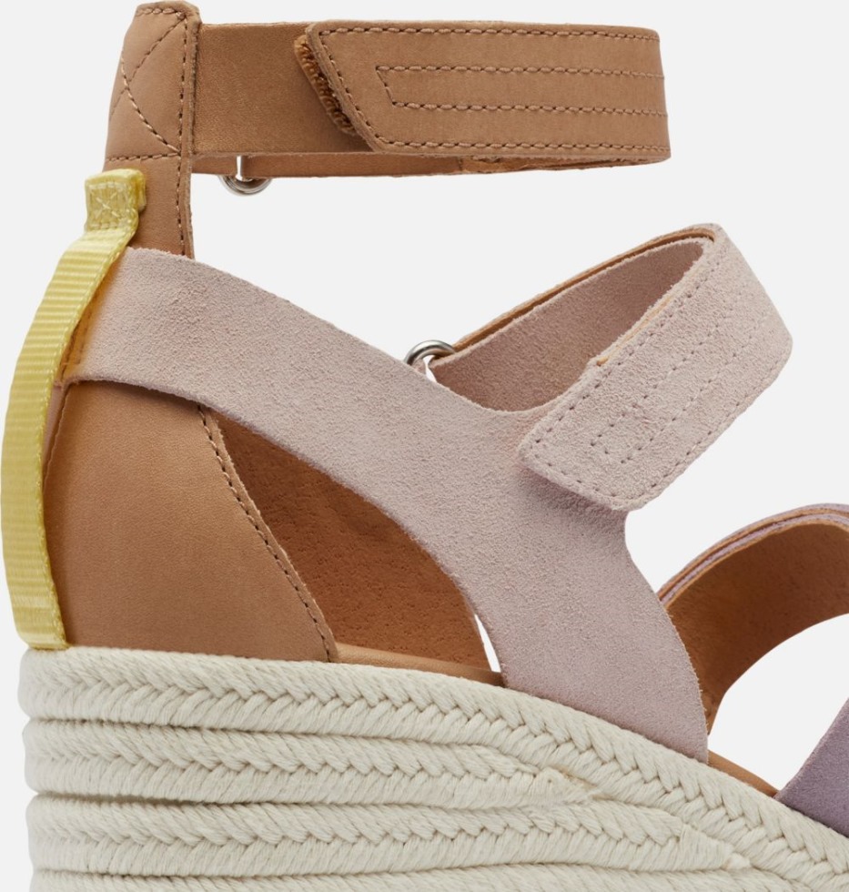 Cameron Keilsandalen Mit Mehreren Riemen Für Damen Sorel Switzerland Shale Mauve-sea Salt