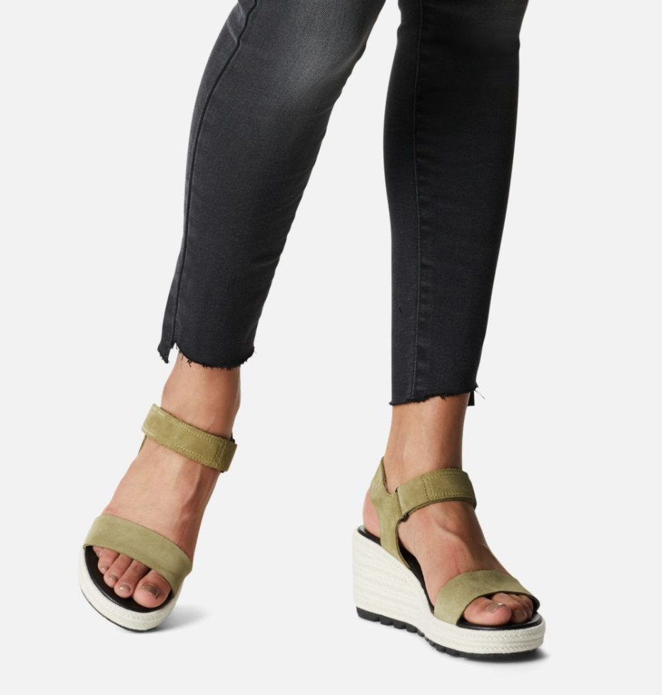 Cameron Keilsandale Damen Olive Shade-sea Salt Sorel Switzerland