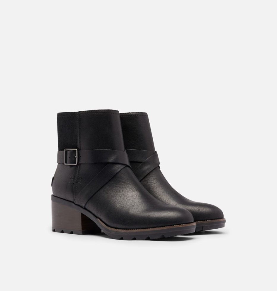 Damen Cate Schnalle Bootie Schwarz Sorel Schweiz