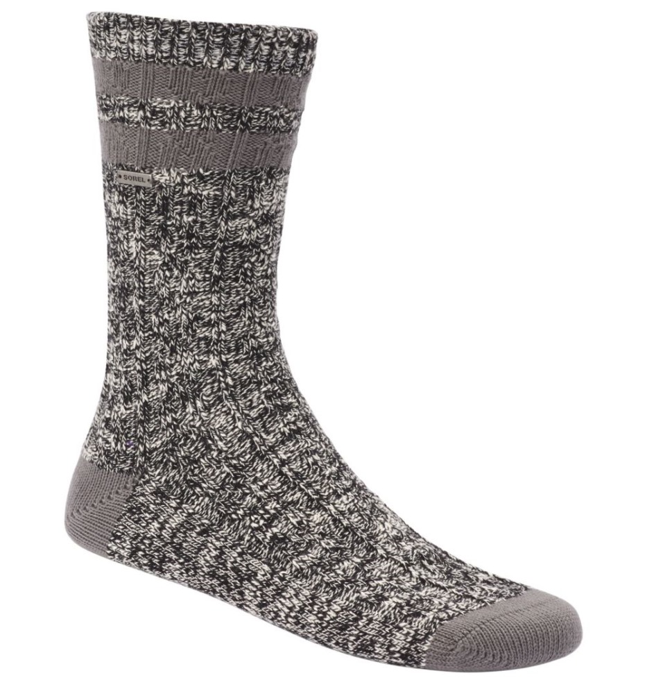 Damen-Baumwoll-Uni-Streifen Mit Rundhalsausschnitt, Schwarz, Sorel, Schweiz