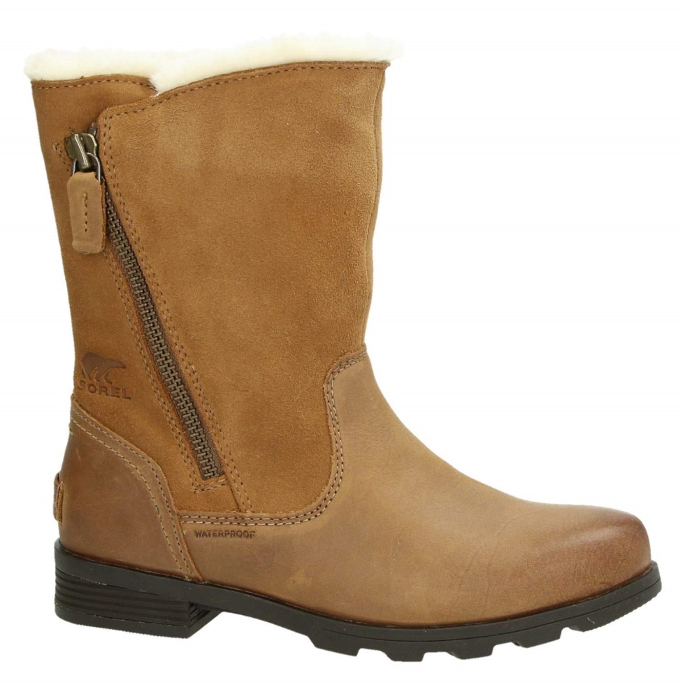 Emelie Faltstiefel Damen Sorel Switzerland Camel Brown