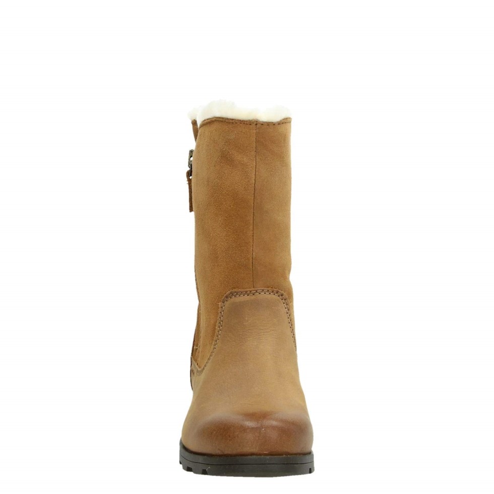 Emelie Faltstiefel Damen Sorel Switzerland Camel Brown