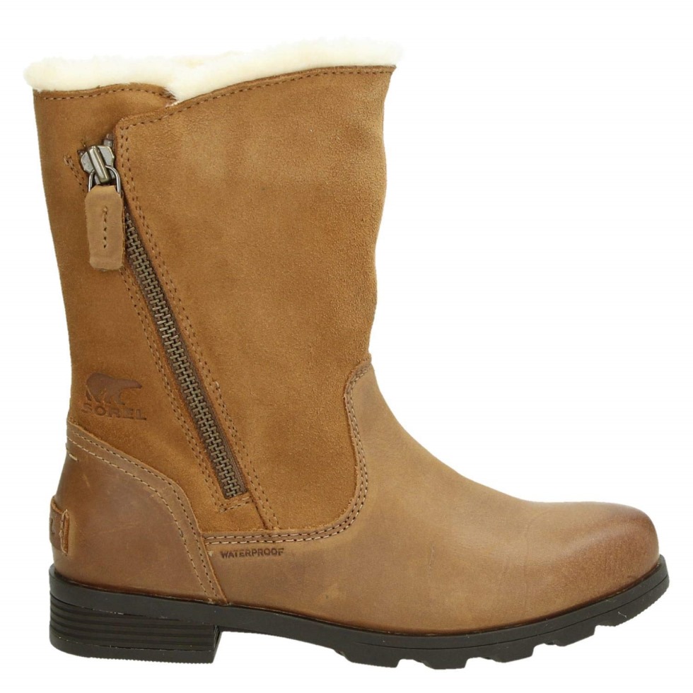 Emelie Faltstiefel Damen Sorel Switzerland Camel Brown