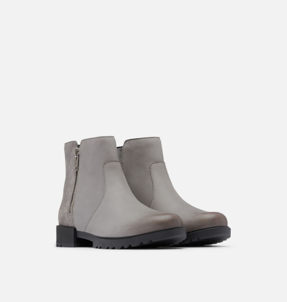 Emelie Ii Zip Bootie Für Damen Sorel Switzerland Quarry-black