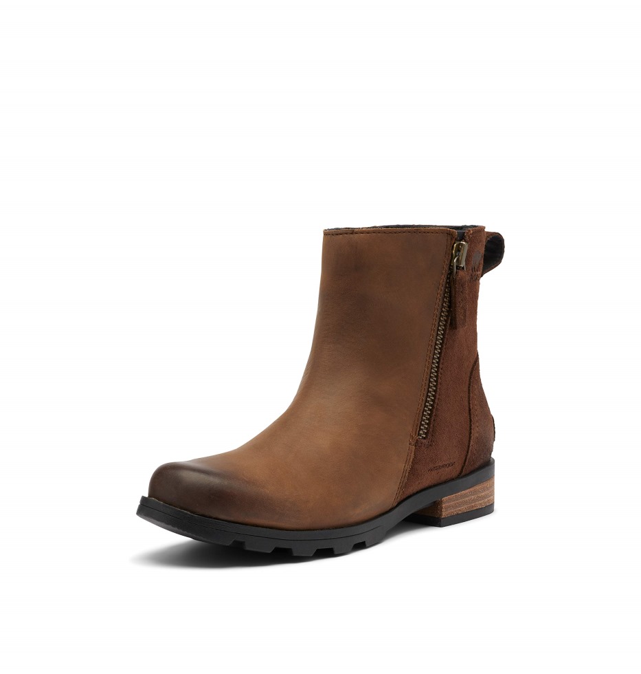 Emelie Zip Bootie Wanderschuh Damen Tabak Sand Sorel Schweiz