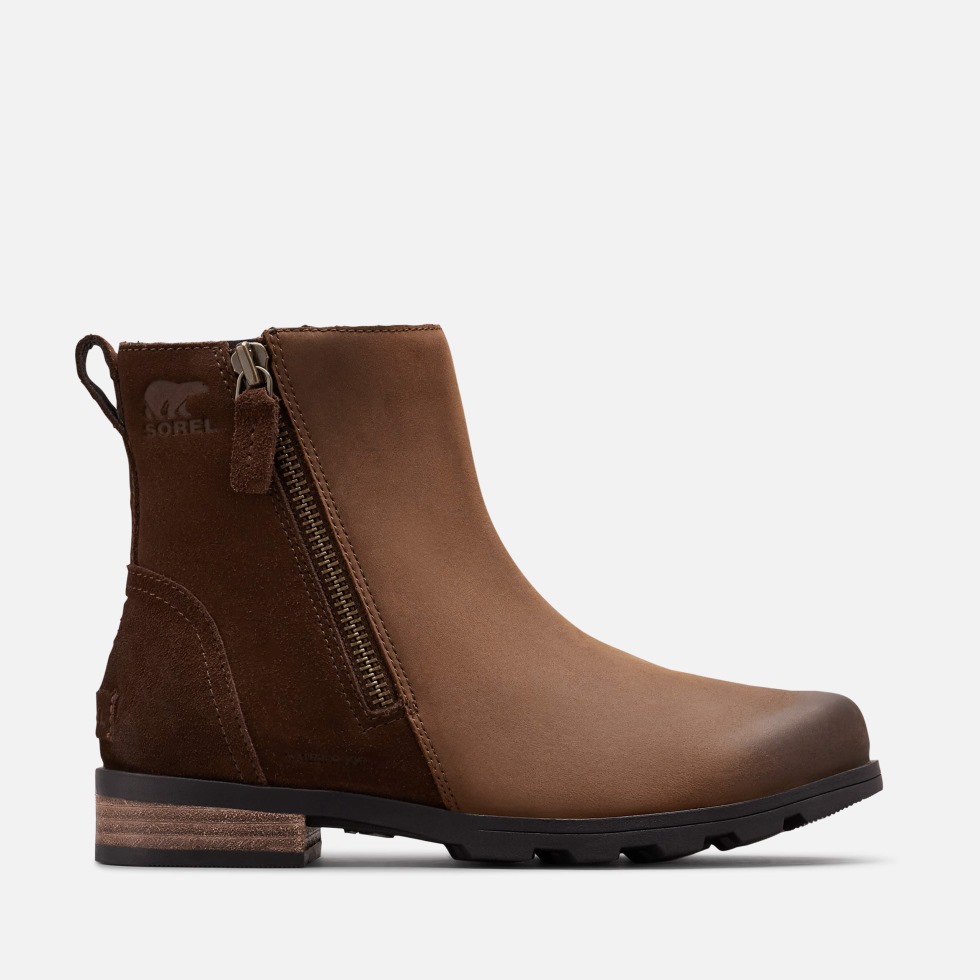 Emelie Zip Bootie Wanderschuh Damen Tabak Sand Sorel Schweiz