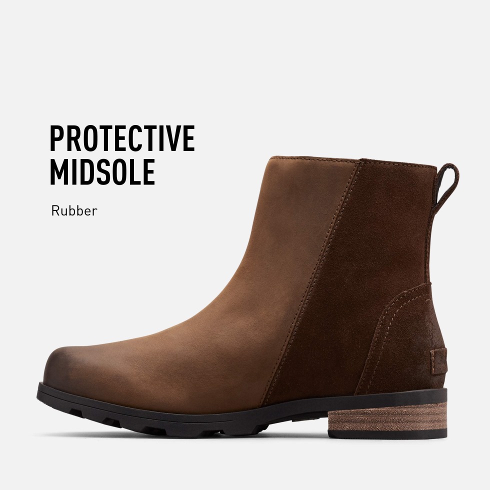 Emelie Zip Bootie Wanderschuh Damen Tabak Sand Sorel Schweiz