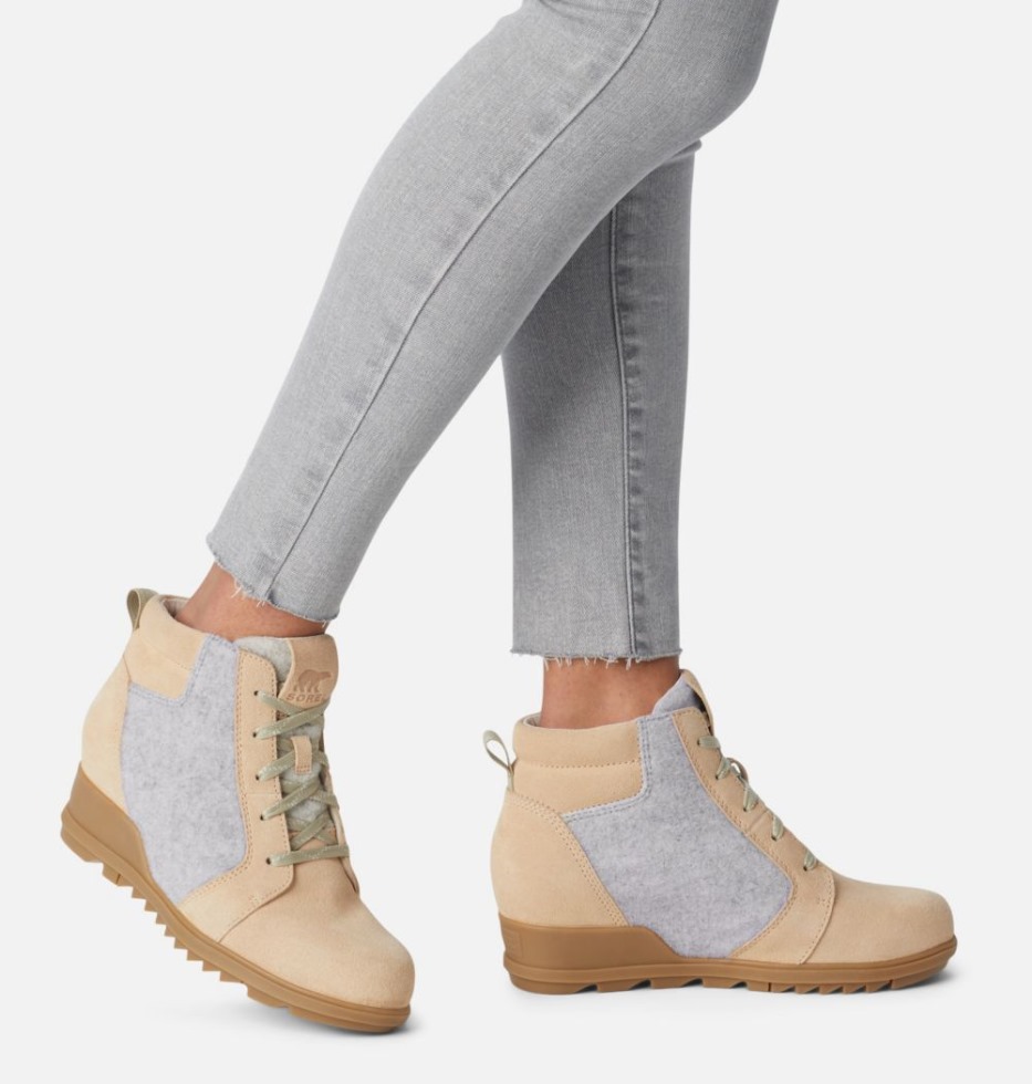 Evie Knöchelschnürstiefelette Damen Ceramic-natural Sorel Schweiz