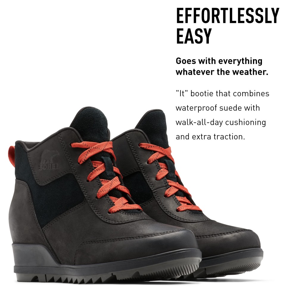 Evie Sport Regenstiefel Für Damen Aus Wasserdichtem Wildleder Sorel Schweiz Schwarz Jet