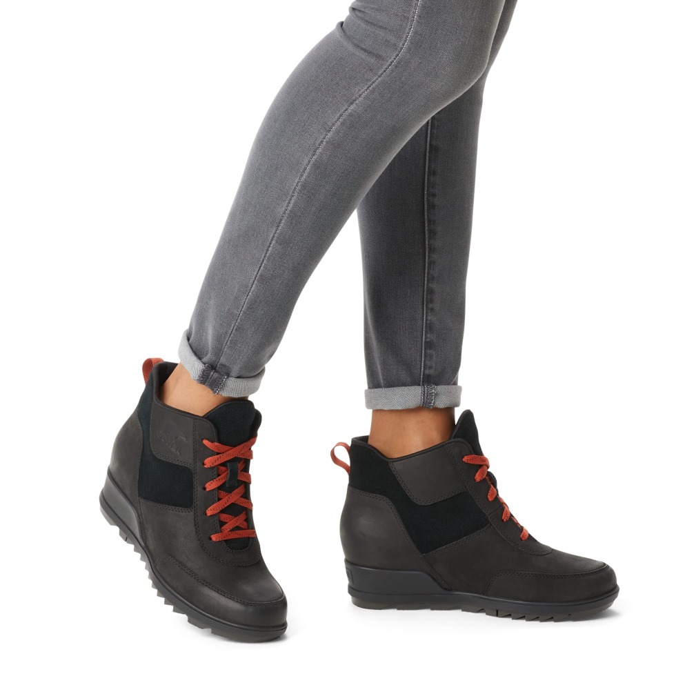 Evie Sport Regenstiefel Für Damen Aus Wasserdichtem Wildleder Sorel Schweiz Schwarz Jet