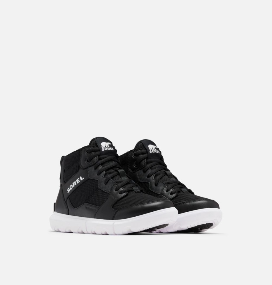 Damen-sneaker Explorer Ii Mid Schwarz-weiss Sorel Schweiz