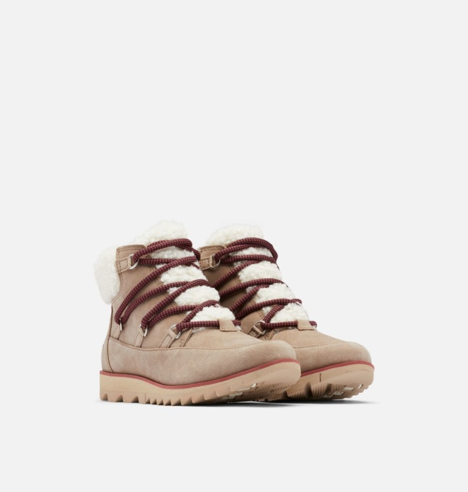 Harlow Lace Cosy Bootie Damen Omega Taupe-ancient Fossil Sorel Switzerland