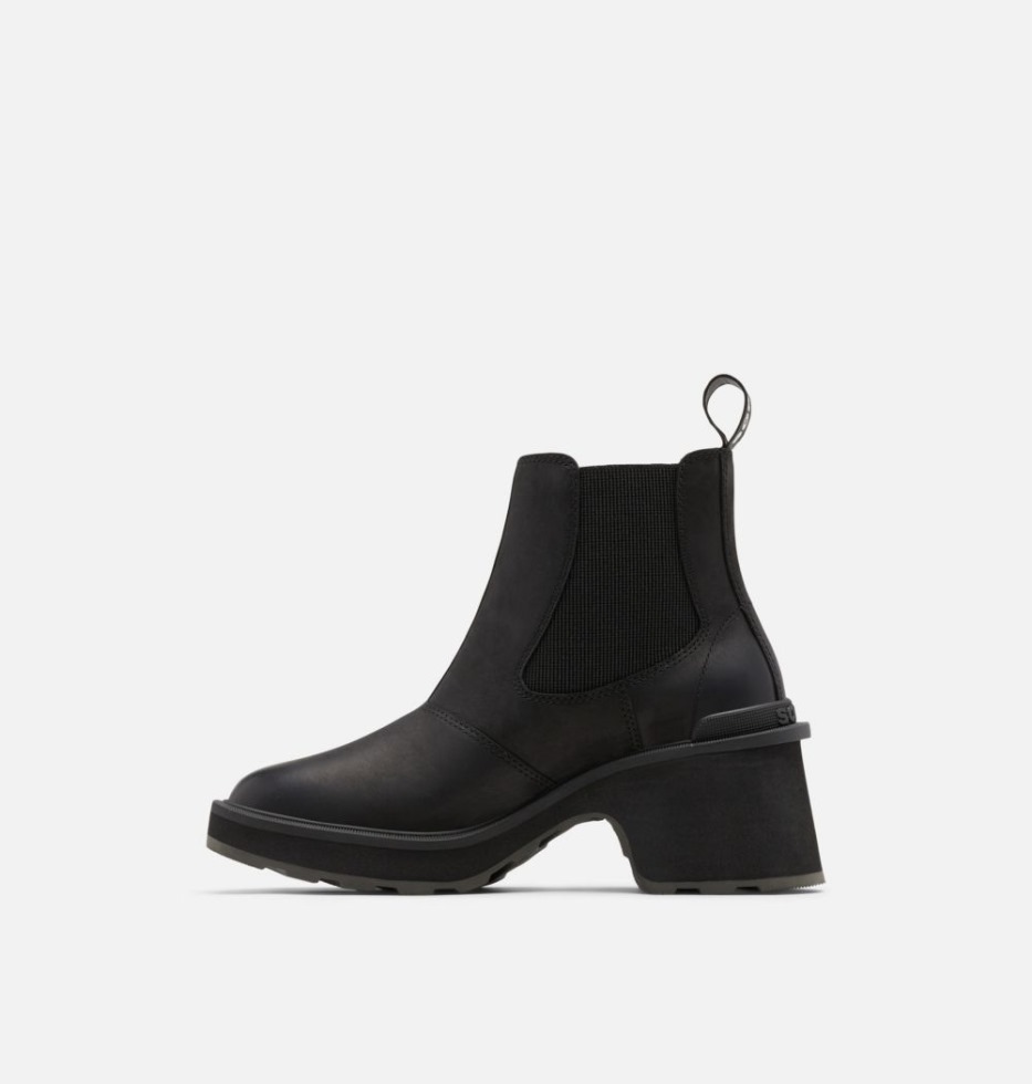 Chelsea-Stiefel Mit Hohem Absatz Für Damen Black-Sea Salt Sorel Schweiz