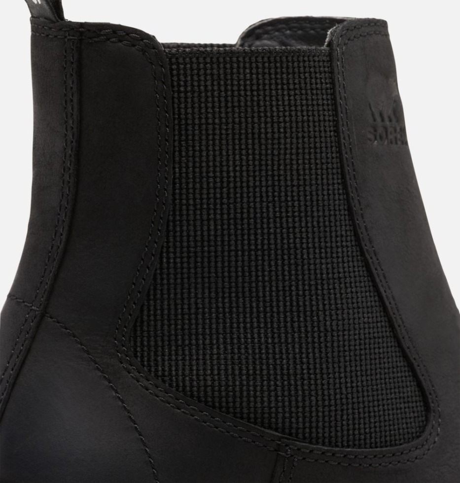 Chelsea-Stiefel Mit Hohem Absatz Für Damen Black-Sea Salt Sorel Schweiz