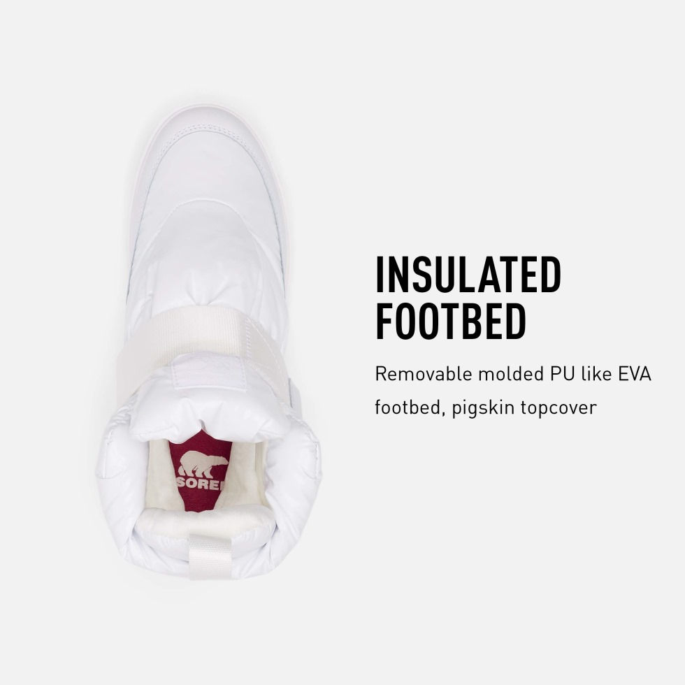 Joan Of Arctic Next Lite Strap Puff Boots Damen Weiss Sorel Schweiz